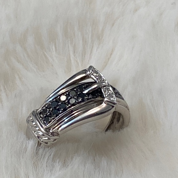 Zales Jewelry - Buckle Black Diamond Ring